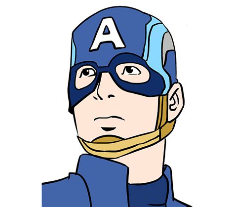 easy captain america drawing|captain america face sketch.